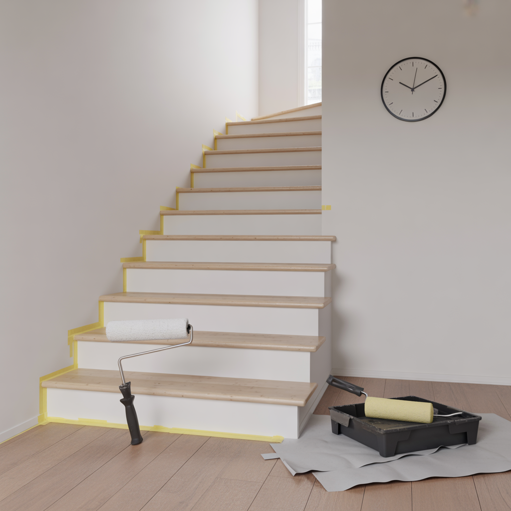 vad kostar trappmalning inomhus 2025 pris tid och rot avdrag